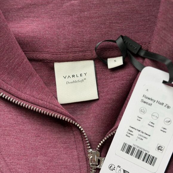 Varley Hawley Half-Zip Sweat in Sassafras Marl, Size Small - Picture 9 of 11